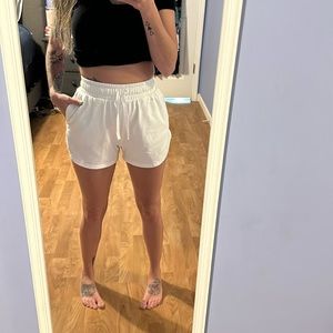 White shorts size small